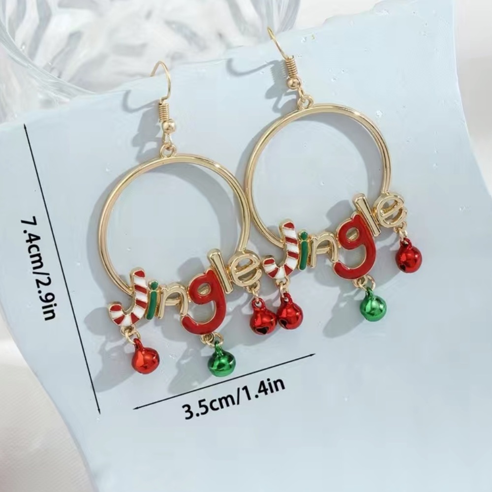 Jingle Bells Earrings - Picture 3 of 6